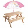 Table de pique-nique Fun House 53 x 95 x 75 cm Parasol Licorne