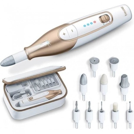 Beurer MP 64 – Kit manucure-pédicure électrique avec 10 embouts de haute