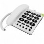 Doro PhoneEasy 311c Téléphone Filaire Blanc Grosses Touches Senior Aide