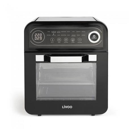 Four à air chaud 12l 1600w noir - Livoo - DOC255