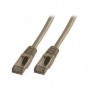 MCL Cordon de brassage - RJ45 CAT6 A F/UTP - 0,5 m - Gris