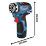 Perceuse-visseuse Bosch Professional GSR 12V-35 FC + 2 batteries 3.0Ah