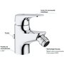 GROHE Mitigeur monocommande bidet Start Flow. chromé. 23770000