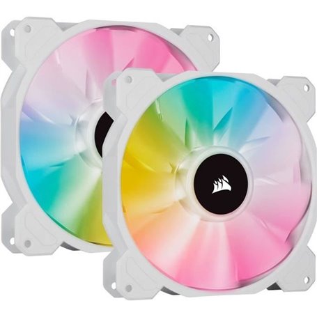 CORSAIR Ventilateur SP Series - White SP140 RGB ELITE - Diametre 140mm