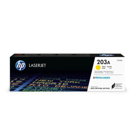 HP 203A Cartouche de toner jaune LaserJet authentique (CF542A) pour HP