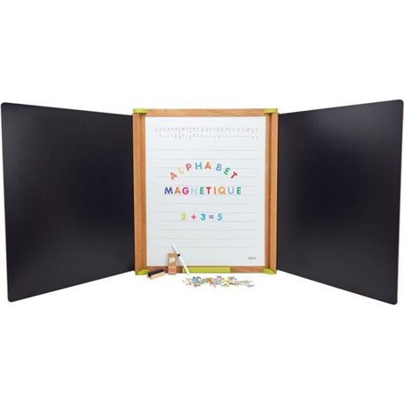 JEUJURA Grand triptyque en bois - Magnetique