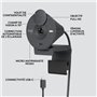Logitech Brio 300 Webcam Full HD avec confidentialité. micro a réducti