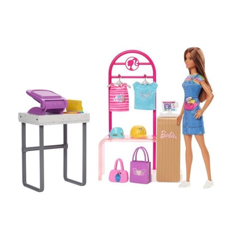 Barbie - Coffret Barbie Boutique Création - Poupée Mannequin - 5 ans e