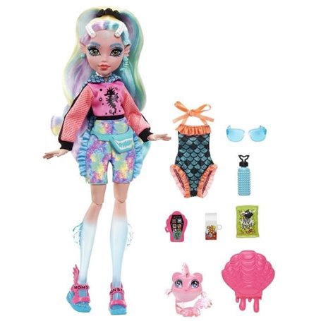 Monster High - Lagoona Blue avec piranha de compagnie - Poupée - 4 ans