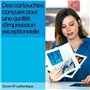 HP 62 Pack de 2 cartouches d'encre noire et trois couleurs authentique