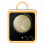 Coque SAMSUNG Z Flip5 en silicone avec anneau - Abricot