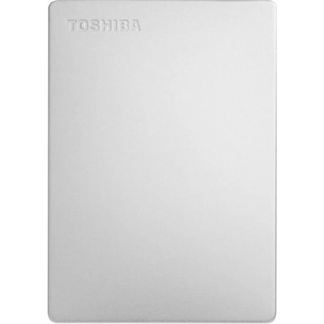 Disque dur externe - TOSHIBA - Canvio Slim - 2 To - Argent