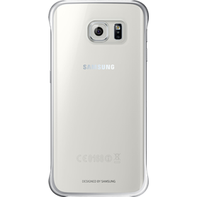 Coque rigide Samsung transparente et argentée pour Samsung Galaxy S6 E