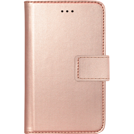 Etui folio universel rose métal taille XS