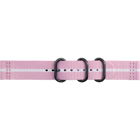 Bracelet NATO GP-R600BREECAE rose et blanc Samsung pour Gear Sport