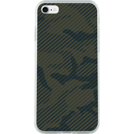 Coque souple transparente 3D Stripe pour iPhone 6 Plus/6S Plus/7 Plus/