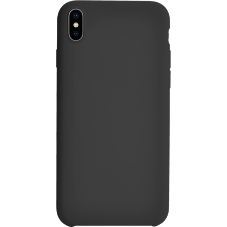 Coque rigide finition soft touch noire pour iPhone XS Max