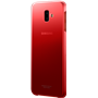 Coque rigide Evolution Samsung transparente et rouge pour Galaxy J6+ J