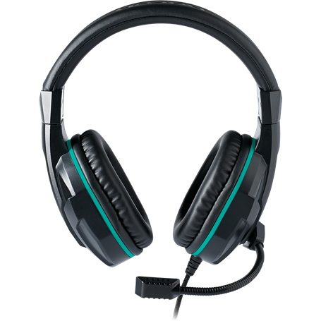 Casque Gaming filaire turquoise et noir avec micro amovible Nacon GH-1