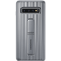 Coque Renforcée fonction Stand Argent pour Samsung G S10 Samsung