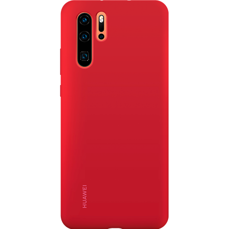 Coque rigide finition soft touch rouge Huawei pour P30 Pro