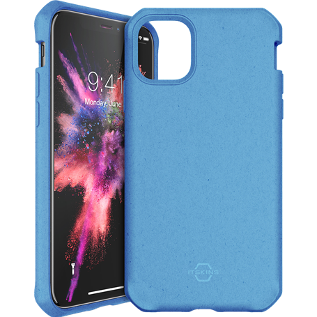 Coque Renforcée iPhone 11 Feronia Bio Terra Bleue Itskins