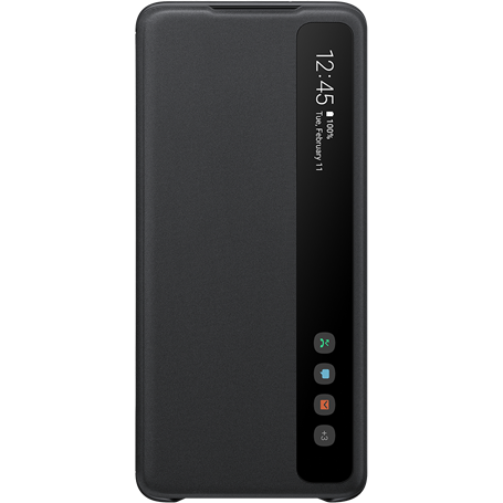 Folio Clear View Cover Noir pour Samsung G S20+ Samsung