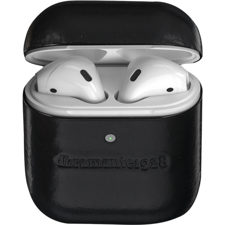 Coque Cuir AirPods Copenhagen Noire DBramante1928