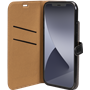 Etui Folio Wallet iPhone 12 mini Noir - Fermeture avec languette aiman