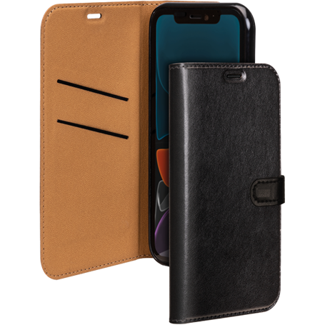 Etui Folio Wallet iPhone XR Noir - Fermeture avec languette aimantée B