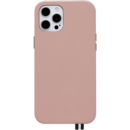 Coque iPhone 12 / 12 Pro Elysée en Cuir full covering Rose Artefakt