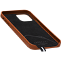 Coque iPhone 12 / 12 Pro Louvre en Cuir matelassé Cognac Artefakt