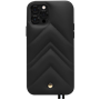 Coque iPhone 12 / 12 Pro Louvre en Cuir matelassé Noire Artefakt