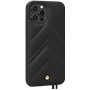 Coque iPhone 12 / 12 Pro Louvre en Cuir matelassé Noire Artefakt
