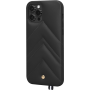 Coque iPhone 12 / 12 Pro Louvre en Cuir matelassé Noire Artefakt