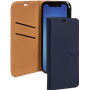 Etui Folio Wallet iPhone 12 Pro Max Bleu Marine - Fermeture avec langu
