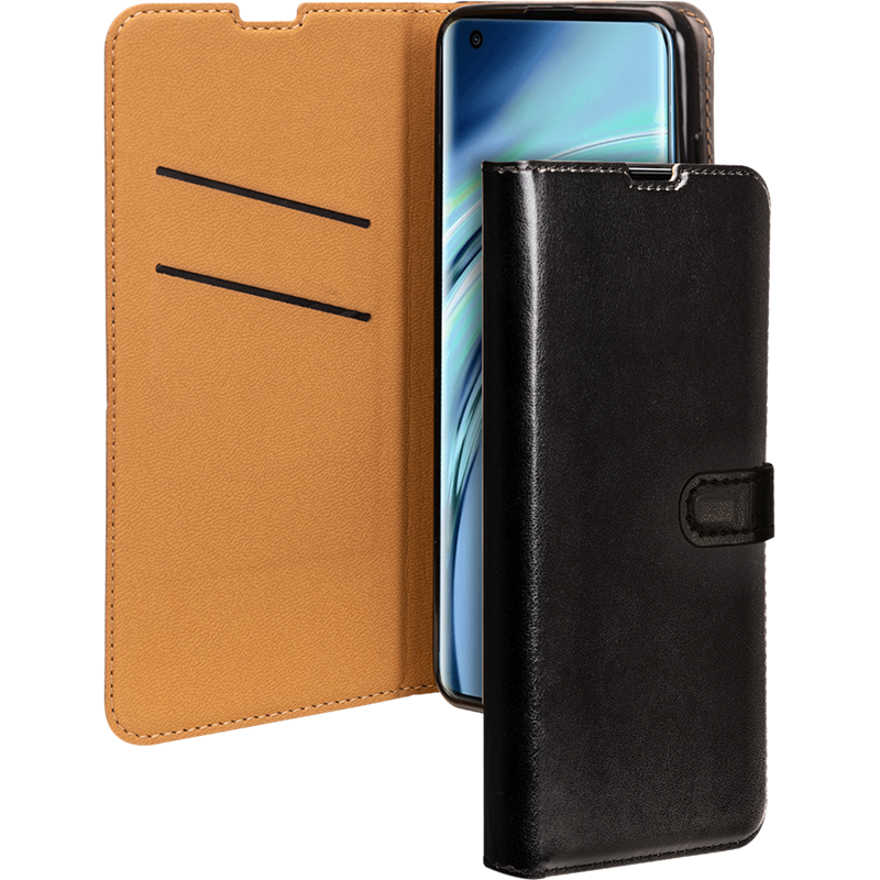 Etui Folio Wallet Xiaomi Mi 11 5G Noir - Fermeture avec languette aimantée
