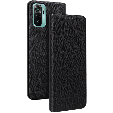 Etui Folio Xiaomi Redmi Note 10/10s Noir - Porte-carte intégré Bigben