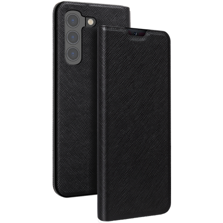 Etui Folio Samsung G S22+ 5G Noir - Porte-carte intégré Bigben