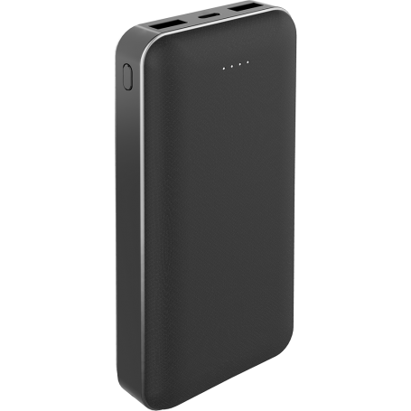20000mAh Power Delivery 20W USB A+A+C Noir - 30% Plastique recyclé Big