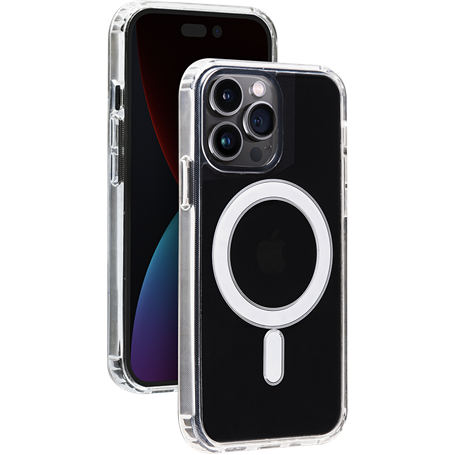 Coque Compatible MagSafe Hybride Transparente pour iPhone 14 Pro Max B