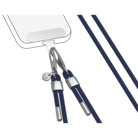 Bandoulière téléphone Universelle Cordon Bleue - Garantie à vie Force 