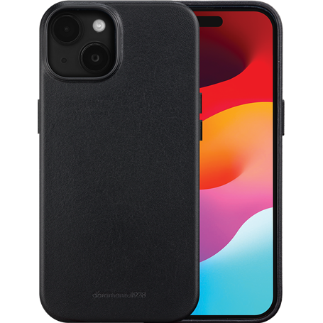 Coque iPhone 15 Compatible MagSafe Roskilde Noire DBramante1928