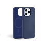 Coque Renforcée iPhone 15 Pro Silicone Compatible MagSafe Bleu Marine 