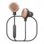 Ecouteurs Bluetooth Wishake Noir/Cuivre Avec Micro