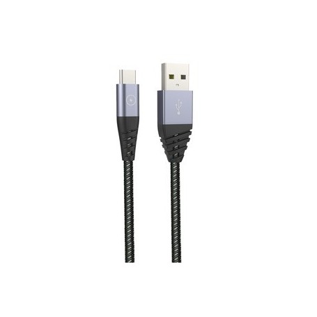 Tiger Power Câble Ultra Resistant USB-A USB-C 1,2M Gris