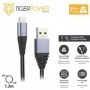 Tiger Power Câble Ultra Resistant USB-A USB-C 1,2M Gris