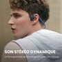 Shokz Openmove Écouteurs Sans Fil Crochets Auriculaires Appels/Musique USB Type-C Bluetooth Bleu