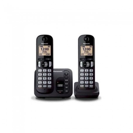 Panasonic téléphone DECT duo noir avec répondeur