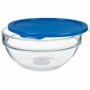 Panier-Repas rond avec couvercle Chefs Bleu 1,135 L 17,2 x 7,6 x 17,2 cm (4 Unités)